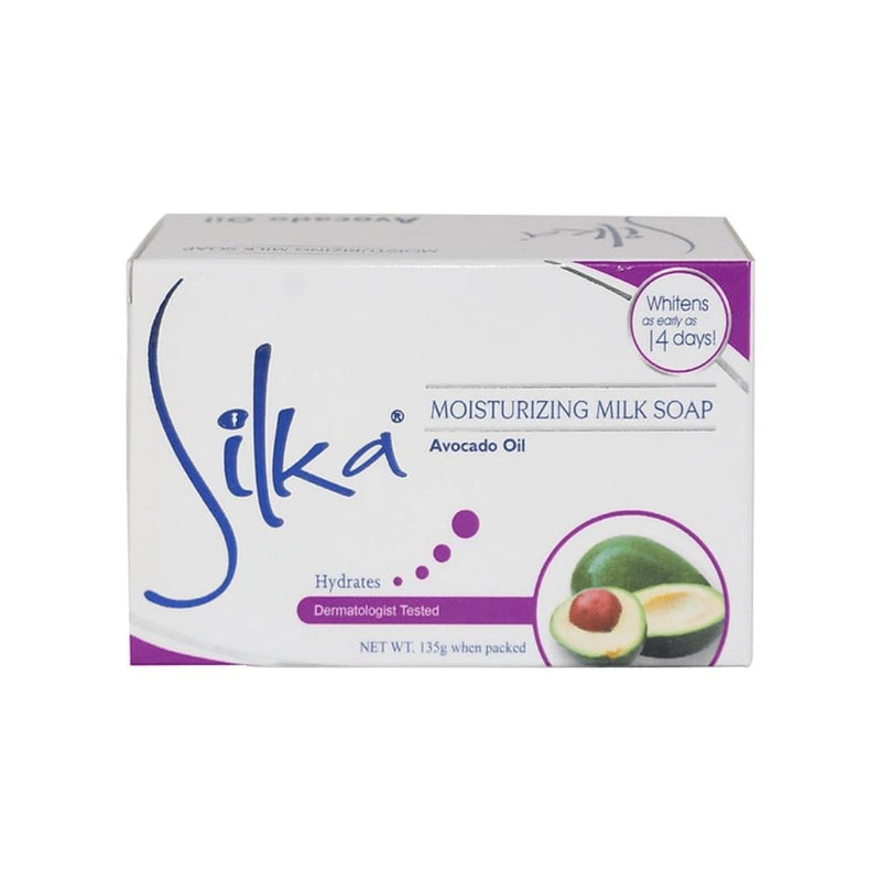 Silka Avocado Oil Moisturizing Soap with Vitamin E and Almond Milk 135g