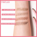 Pink Flash Waterproof Eyebrow Pencil with Built-In Brush