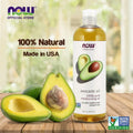Now 100% Pure Avocado Oil for Skin and Hair Care, 473 ml