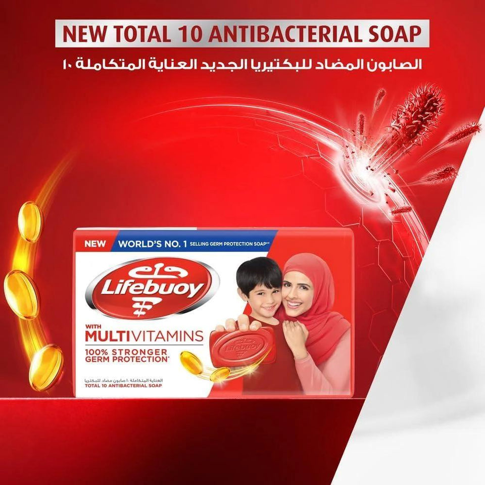 Lifebuoy Antibacterial Soap Total 10 Cleansing & Protecting Soap 70g