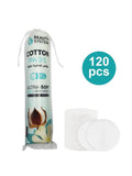 Beauty System Pure Cotton Pads for Face & Eyes - 120 Pieces