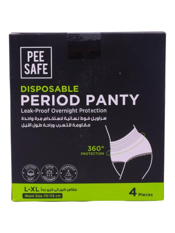 Pee Safe Disposable Panty Liners Large/Extra Large - 4 Pack