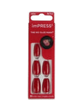 Kiss imPRESS Red Coffin Nails - 30 Pieces - IMC510C