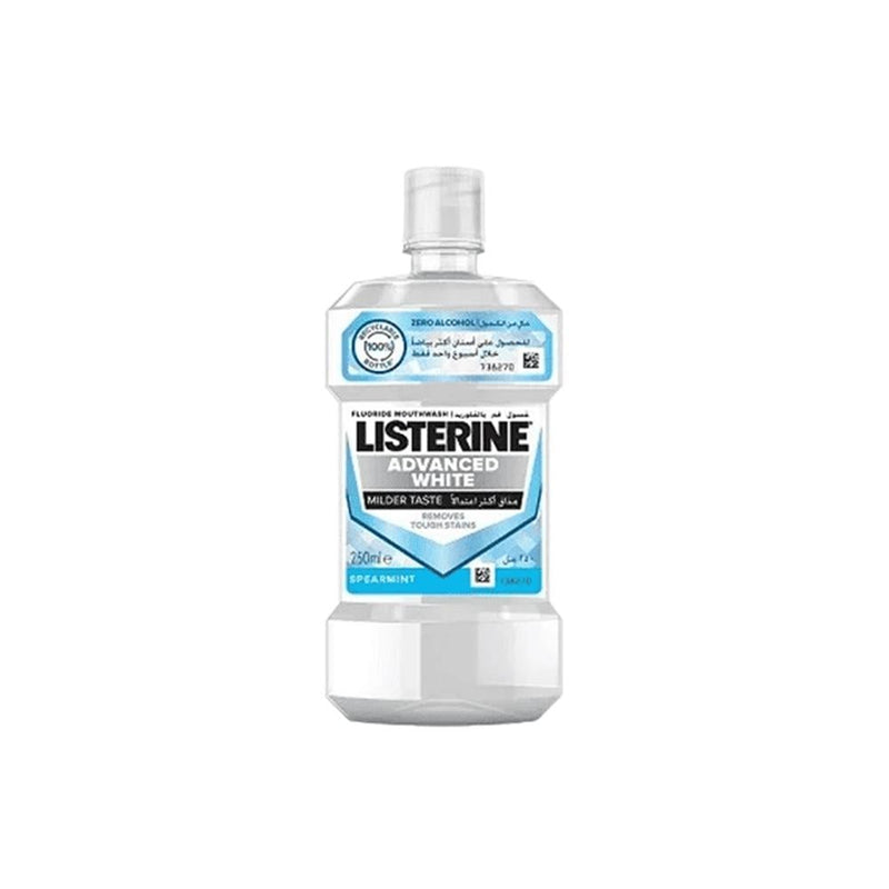 Listerine Whitening Mouthwash Advanced White Alcohol-Free 250ml