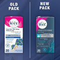 Veet Easy Gel Wax Strips Sensitive Skin Hair Removal 20 Strips
