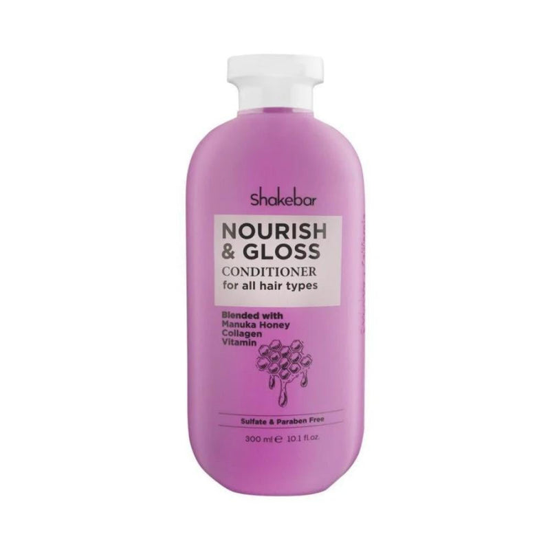 Shakebar Nourish and Gloss Conditioner for Daily Detangling All Hair Types 300ml