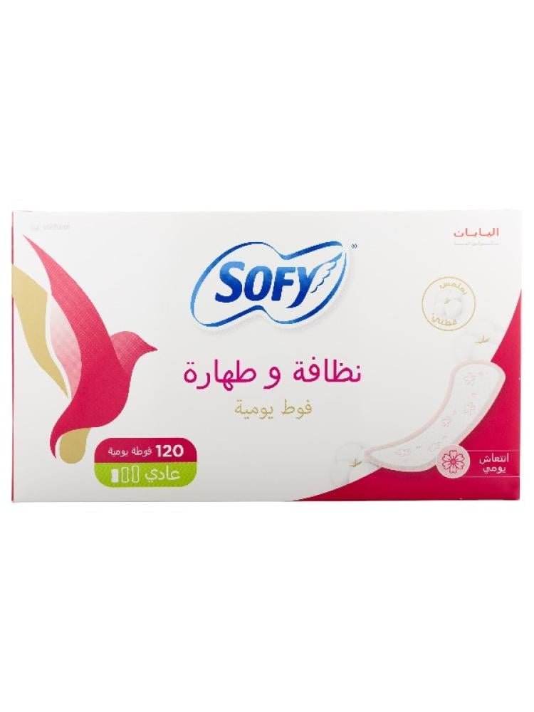 Sofy Fresh Daily Sanitary Pads, Regular Size - 120 Count