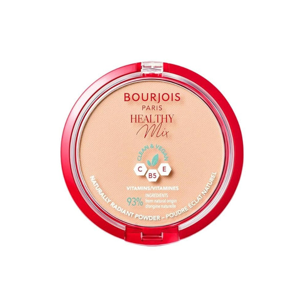 Bourjois Healthy Mix Clean Radiant Powder 02 Vanilla, Vegan, Vitamin Enriched