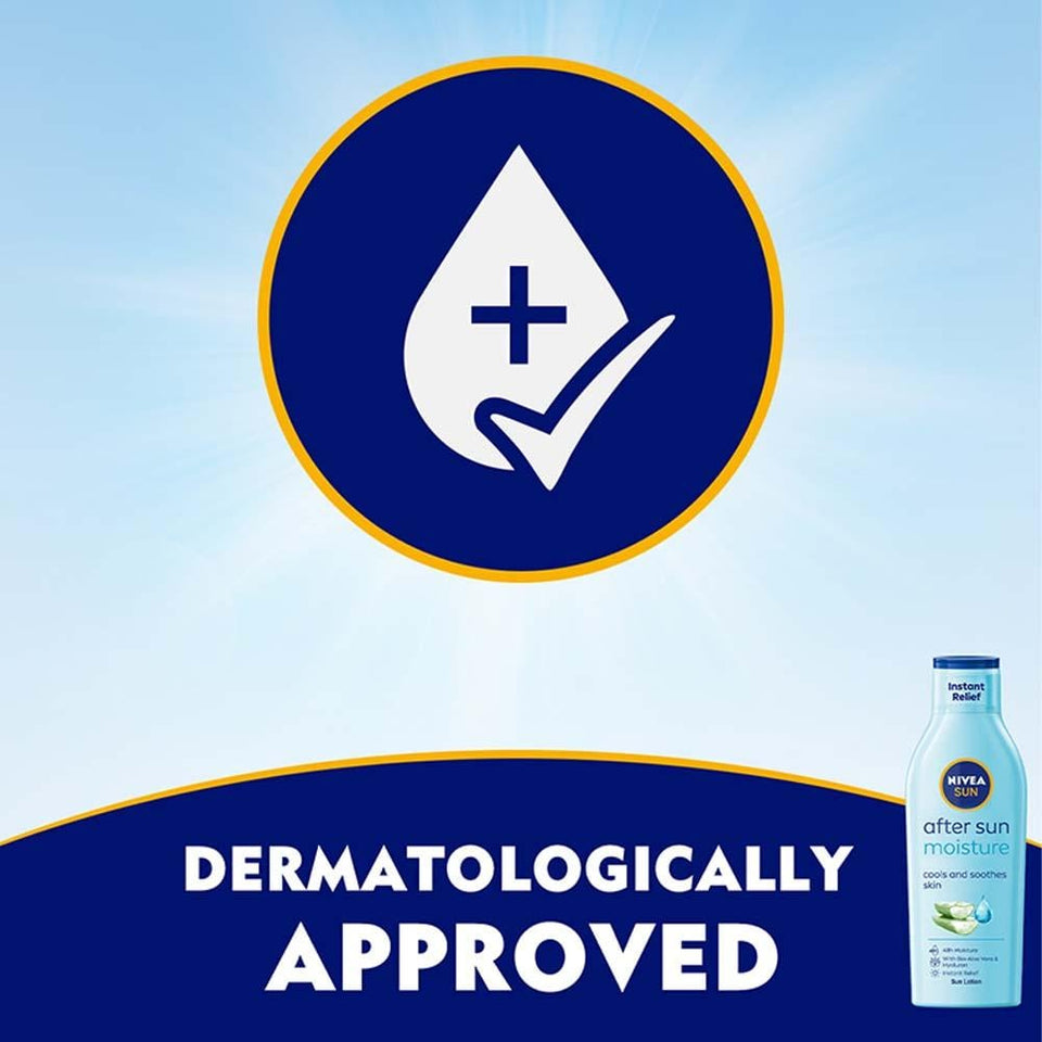 Nivea After Sun Lotion Cools & Soothes Skin with Aloe Vera & Hydration 200ml