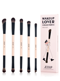 Jessup Makeup Brush Set - 5 Piece T509 Peach Dust