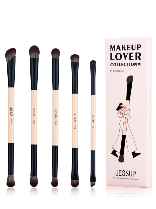 Jessup Makeup Brush Set - 5 Piece T509 Peach Dust