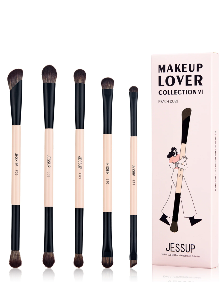 Jessup Makeup Brush Set - 5 Piece T509 Peach Dust