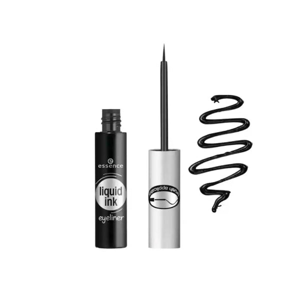 Essence Waterproof Liquid Eyeliner, 01 Black, Fine Tip