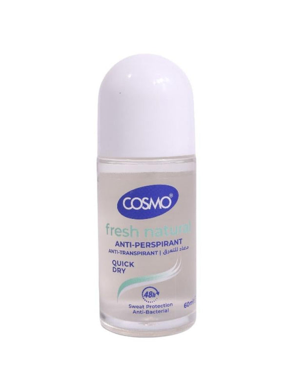 Cosmo Fresh Natural Antiperspirant Roll-On - 48-Hour Protection 60 ml