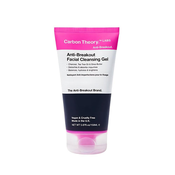 Carbon Theory Anti-Blemish Facial Cleansing Gel, Activated Charcoal & Tea Tree Oil, 150ml