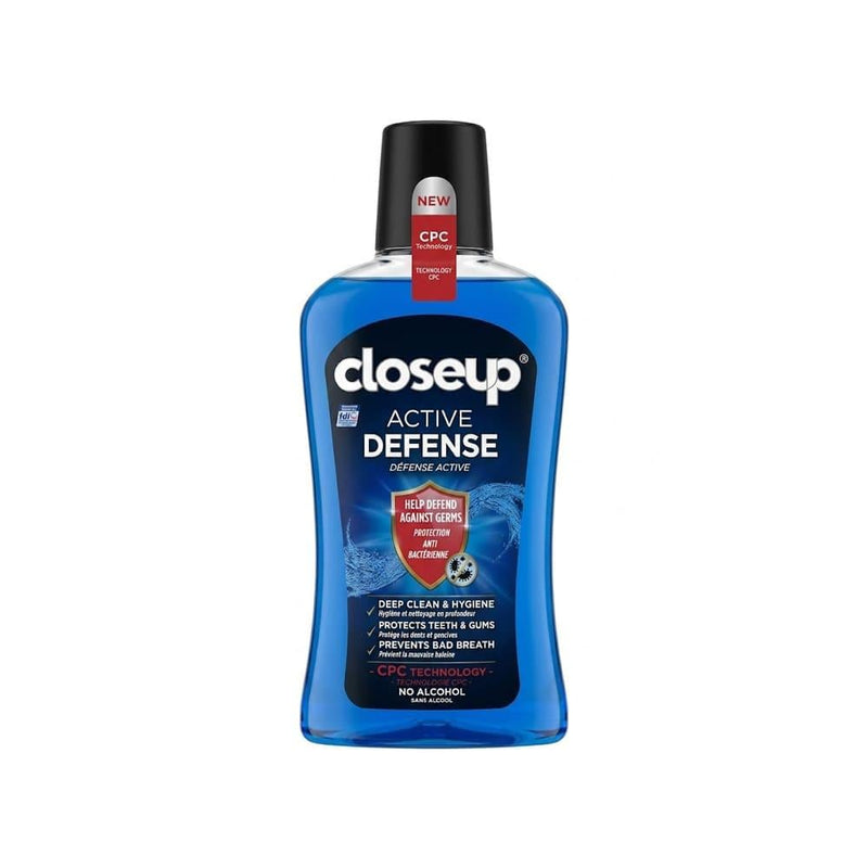 Antibacterial Mouthwash Active Defense Bad Breath Closeup 500ml
