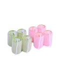 Salon System Hair Rollers with Clips - 4 Pieces, Assorted Colors