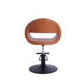 Salon System Round Salon Chair with Back Opening Model 2025 Camel