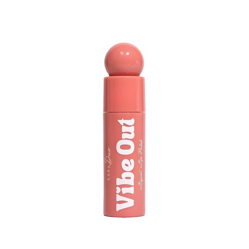Kara Duo Vibe Out Lip Gloss, Helena, Plant-Based Squalane, Raspberry Oil