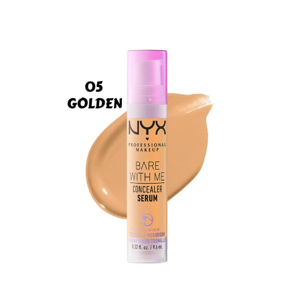 Nyx Bare With Me Serum Concealer, 05 Golden, Medium Coverage, 24-Hour Hydration