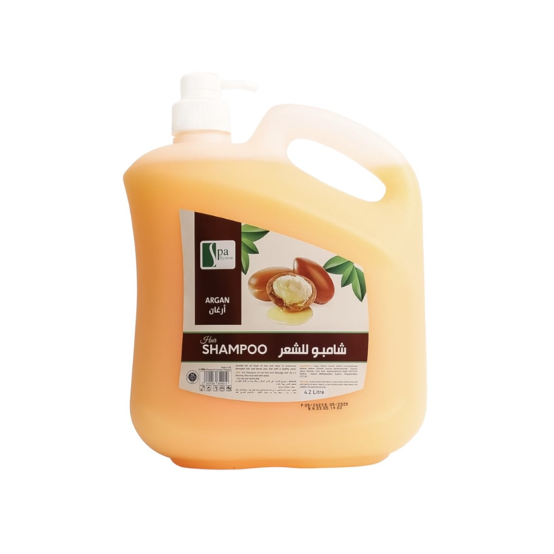 Spa System Argan Oil Hair Shampoo Strengthening Moisturizing 4.2L
