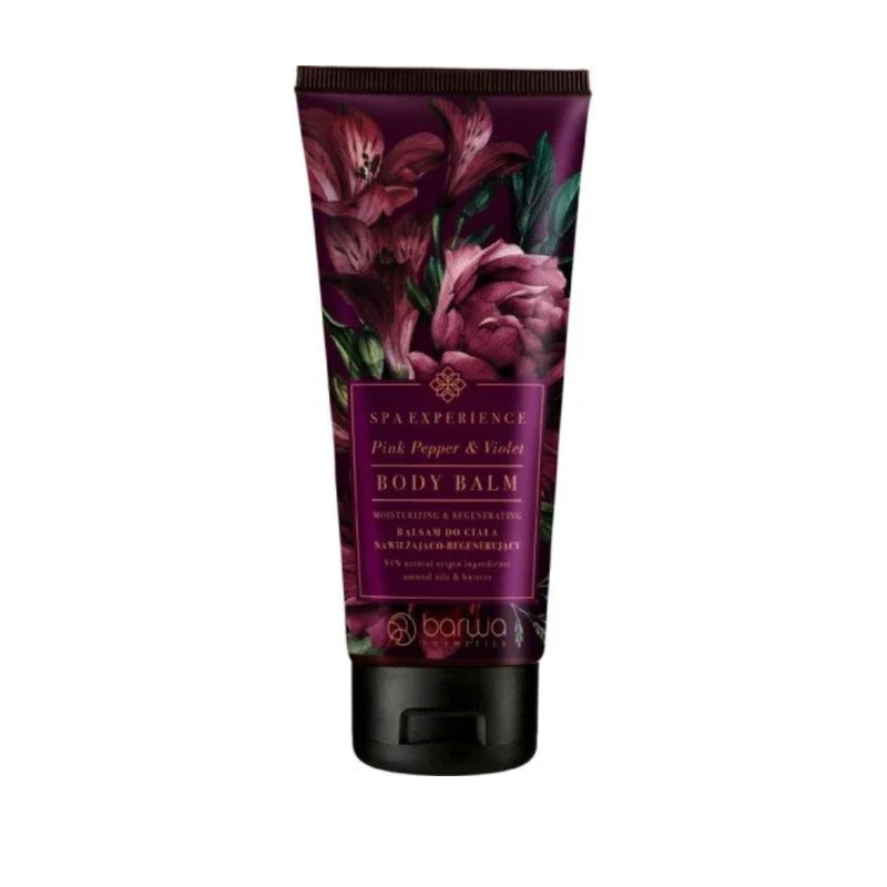 Barua Naturals Body Balm, Pink Pepper & Violet Scent, Hydrating 200ml