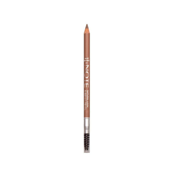 Note Natural Look Eyebrow Pencil, Light Brown, Waterproof, Dual-Ended with Brush