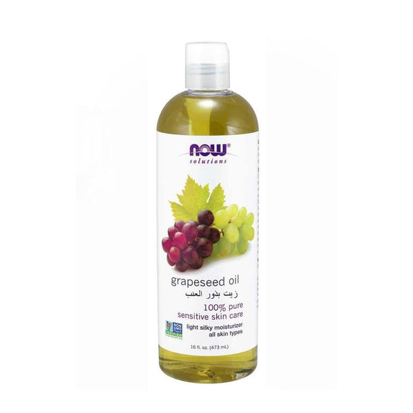 Grapeseed Oil for Skin 100% Pure Cold Pressed Now 473ml