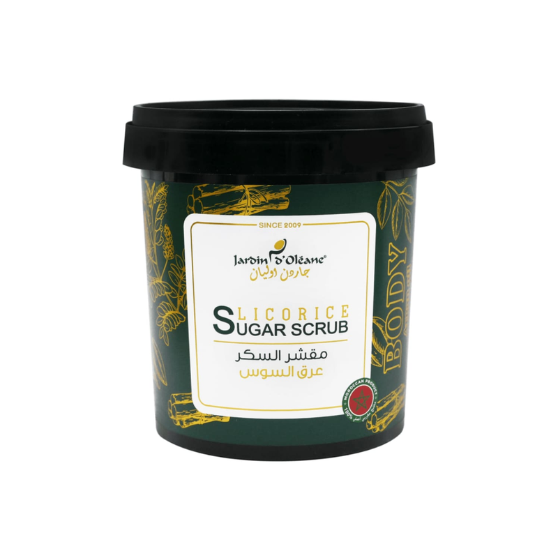 Garden Olean Licorice Sugar Scrub for Exfoliation and Skin Brightening, 600g