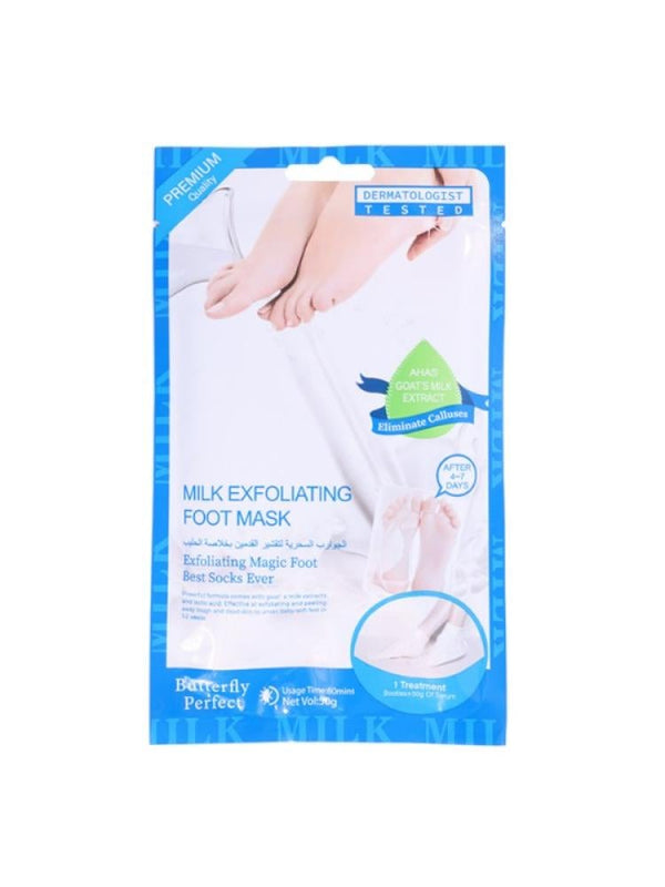 Butterfly Perfect Exfoliating Foot Gloves with Milk Extract 50g