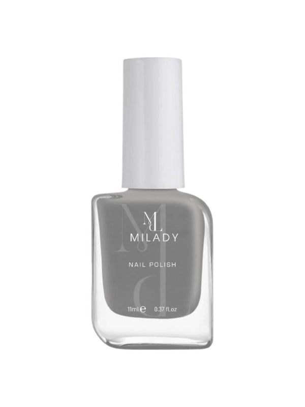 Milady Nail Polish 596 Dark Grey - High-Quality Formula, Long-Lasting Shine