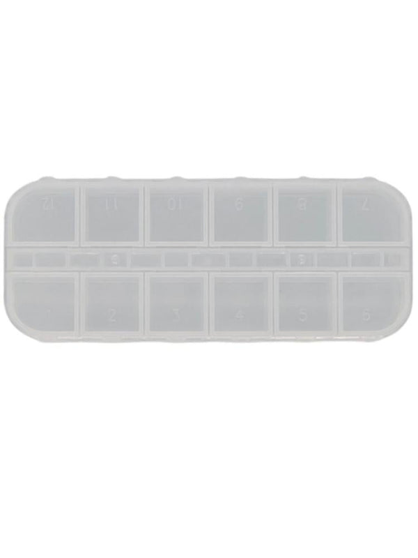 Salon System Nail Organizer Box with Multiple Compartments