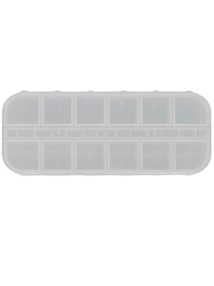 Salon System Nail Organizer Box with Multiple Compartments