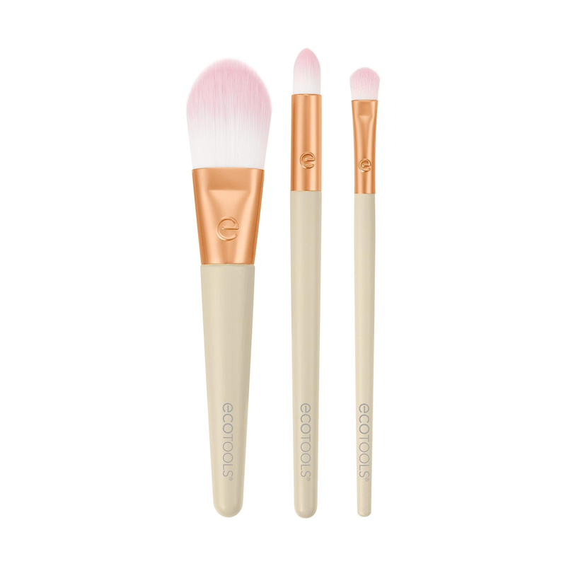 Ecotools Mini Makeup Brush Set, 3-Piece, Eyeshadow and Face Application