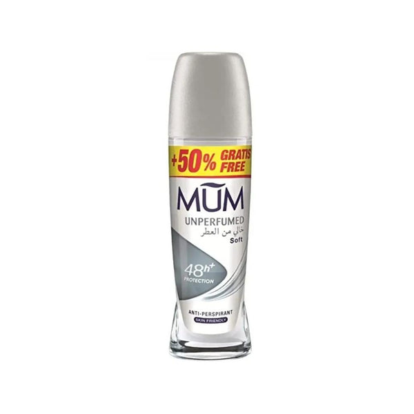 Mum Roll-On Deodorant, Fragrance-Free, 48-Hour Protection, 75ml