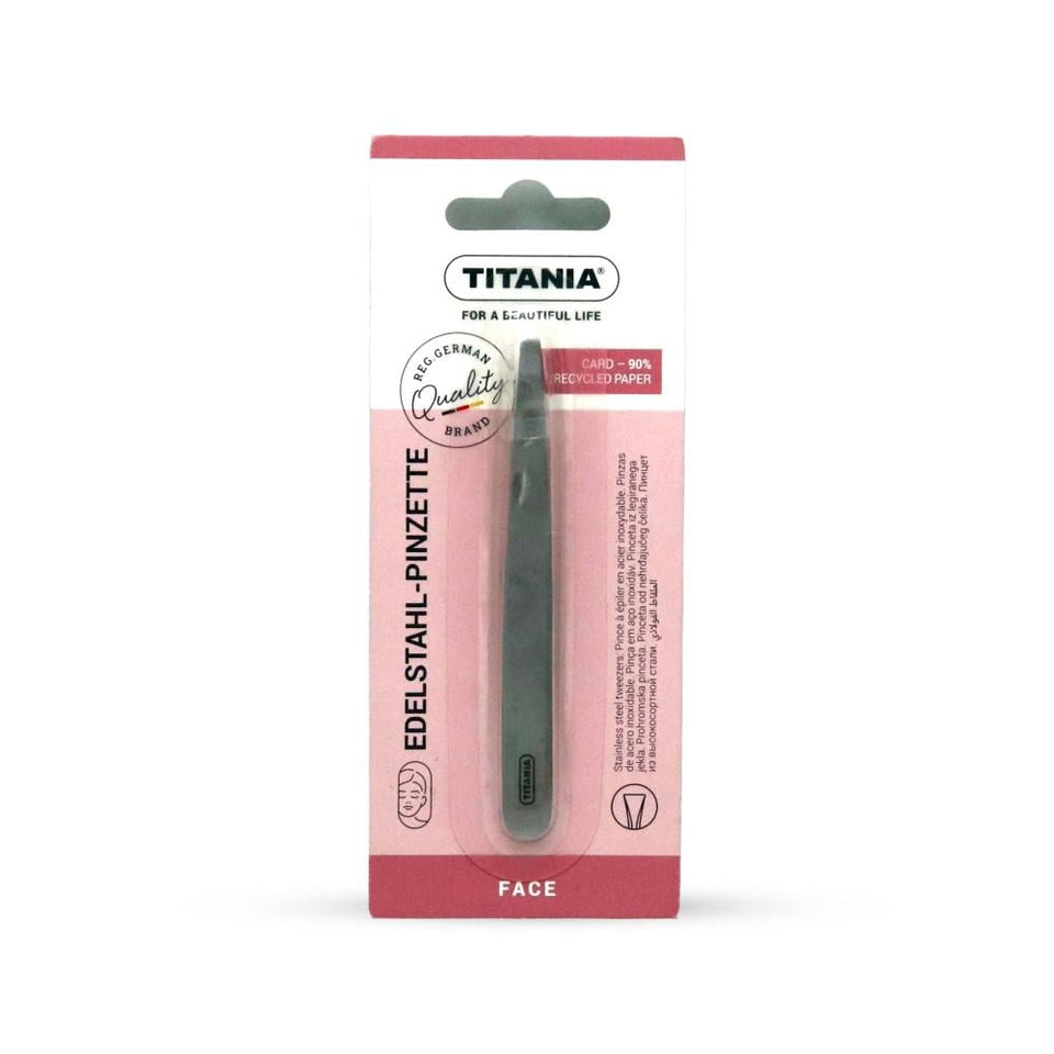 Titania Stainless Steel Tweezer Model 1090/62B Precise Hair Removal Tool 1090/62B