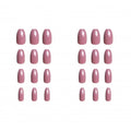 Katia Self-Adhesive Artificial Nails, Coffin Shape, Dark Pink, CK9