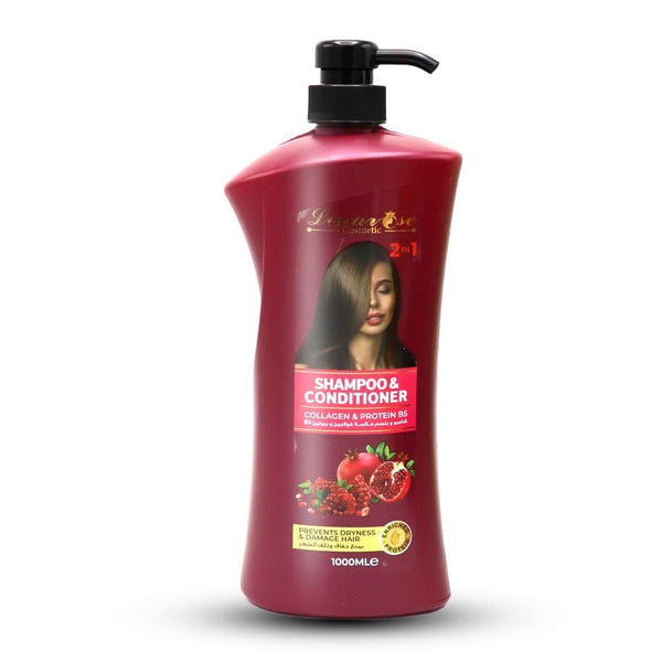 Shampoo and Conditioner Collagen B5 Protein Strengthening Lina Rose 1000ml