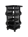 Salon System 4-Drawer Shop Trolley Black W-X126