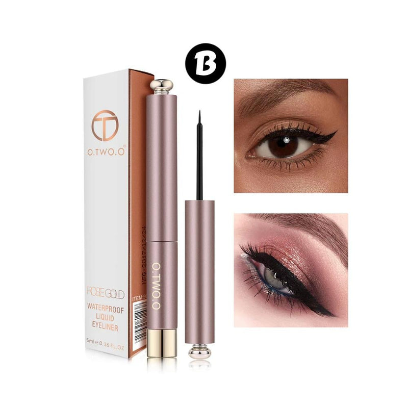 O.Two.O Liquid Eyeliner Waterproof Black 5ml Ultra-Fine Tip