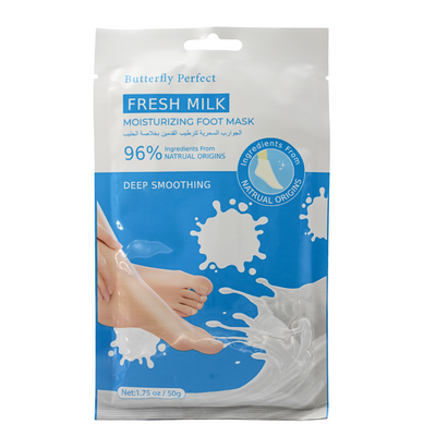 Butterfly Perfect Foot Mask: Milk Extract - Moisturizing & Softening 50g