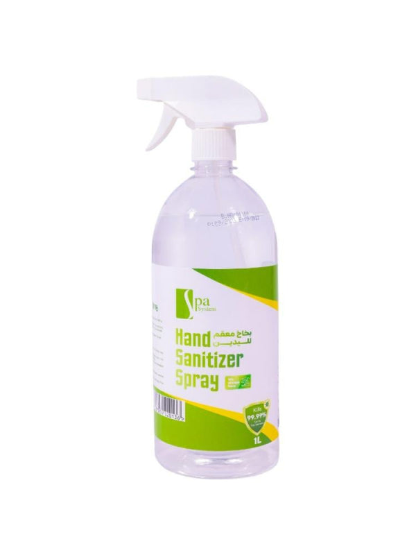Spa System Hand Sanitizer Spray for Germs and Bacteria Elimination - 1000ml