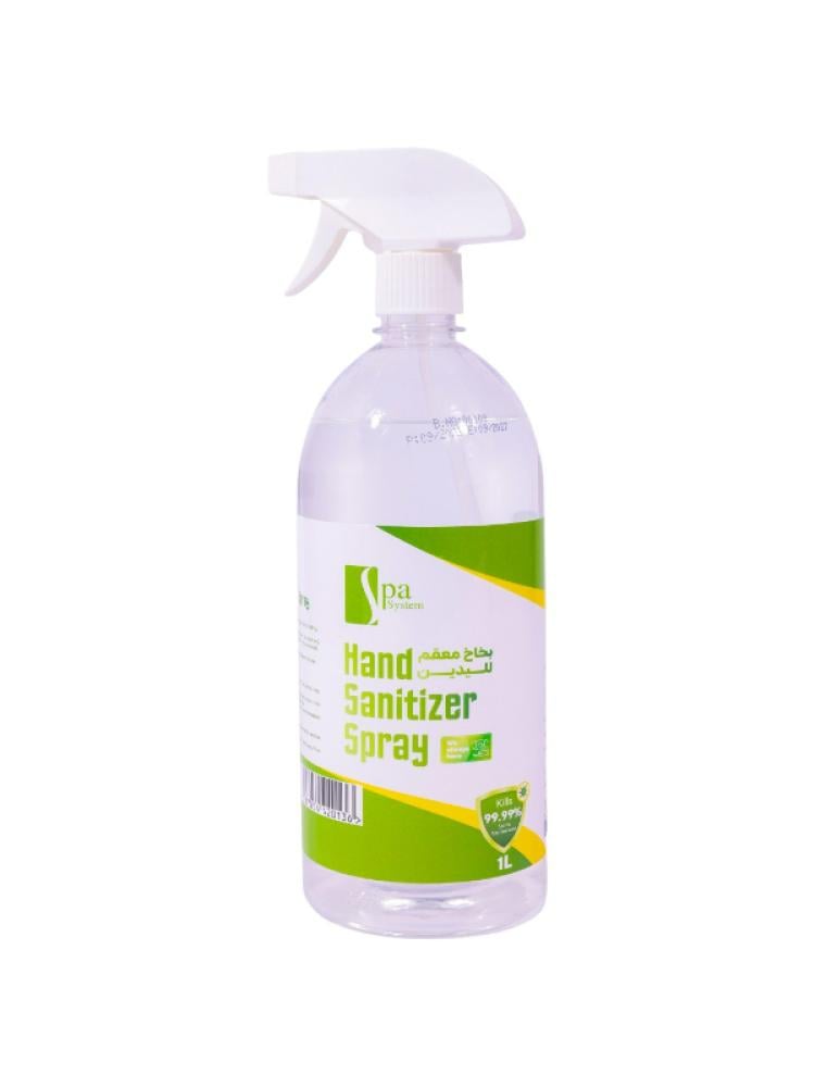 Spa System Hand Sanitizer Spray for Germs and Bacteria Elimination - 1000ml