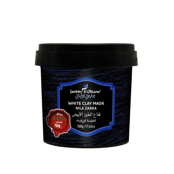 Jardin Oleane White Clay Mask with Indigo Blue, Vitamin E, 500g
