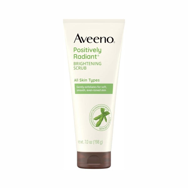 Aveeno Daily Skin Brightening Scrub with Soy Extract, Oil-Free, 198g
