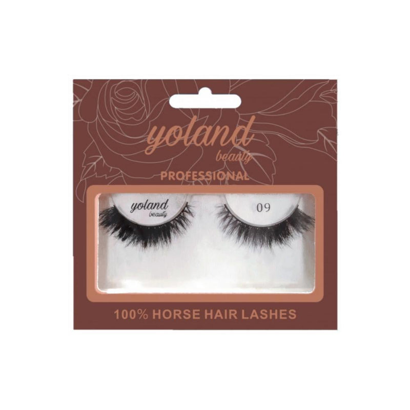 Yolande Beauty Natural Hair Eyelashes No. 9 Reusable