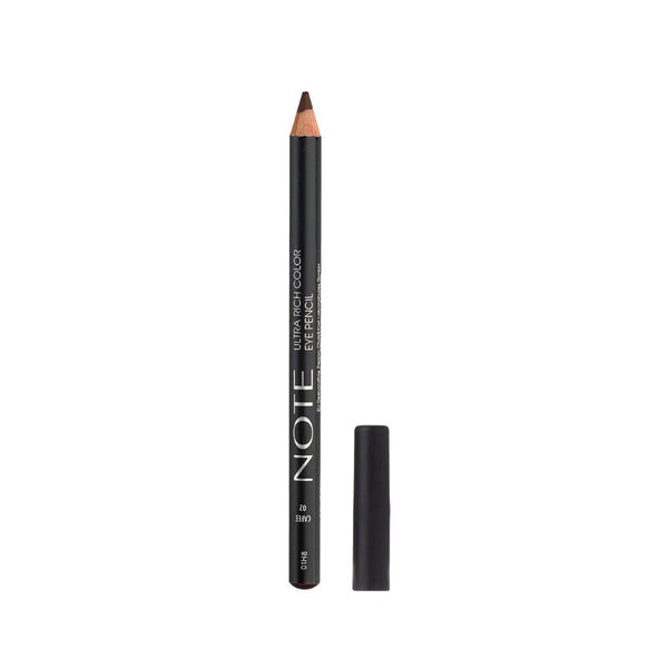 Note Ultra Rich Eyeliner Pencil, 02 Coffee, Waterproof, Wooden