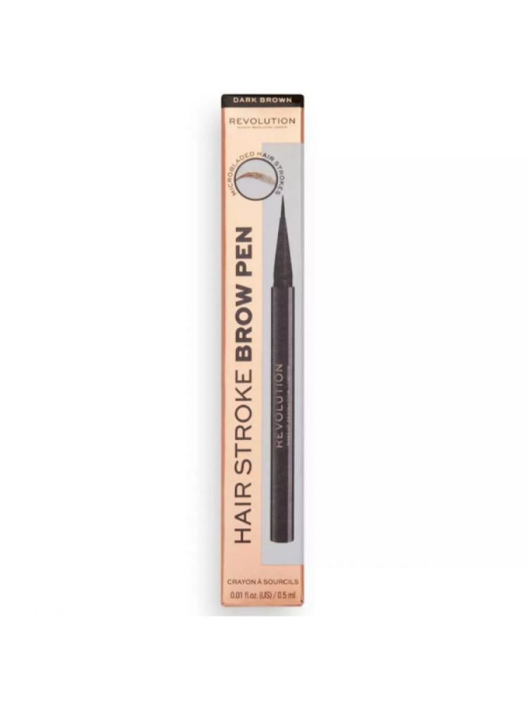Revolution Hair Stroke Brow Pencil Dark Brown