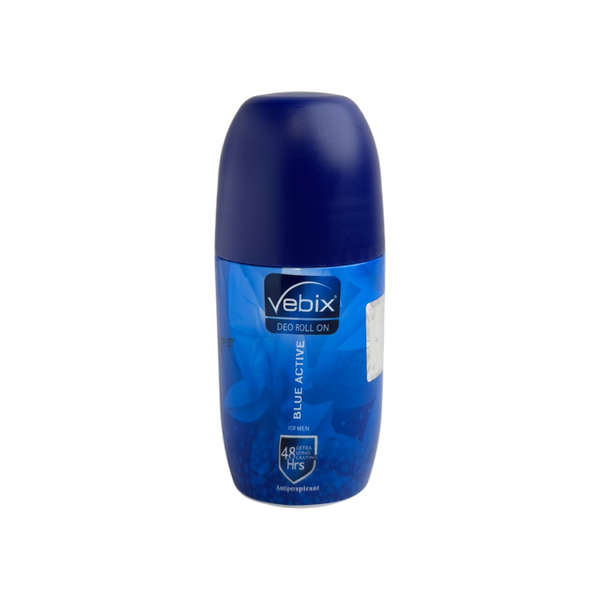Vebix Blue Active Roll-On Deodorant 48-Hour Protection 50ml