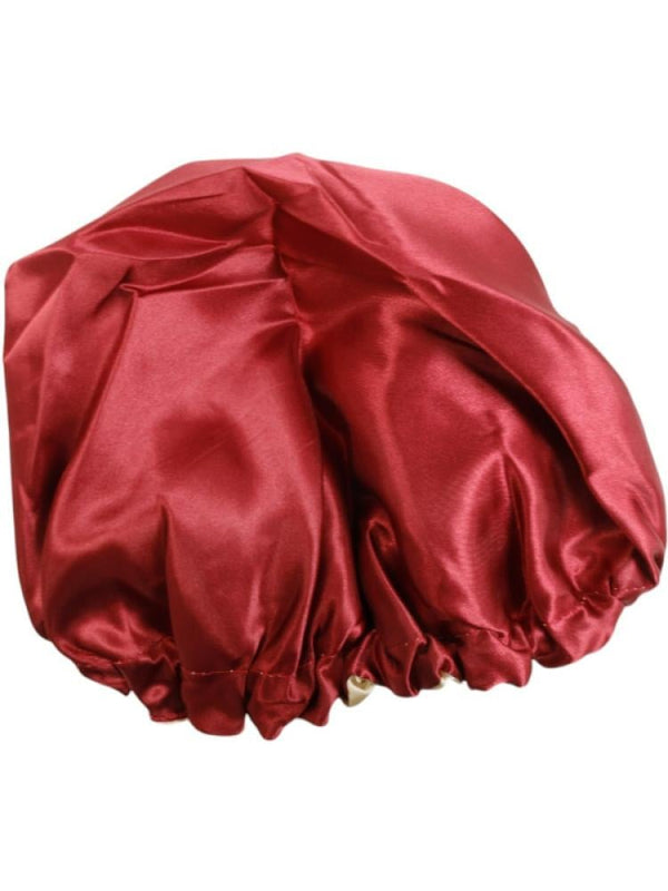 Hair System Silk Satin Cap - Red
